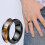 Fluitring van titanium, herenring maat 17 1