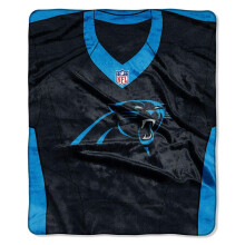 NFL Carolina Panthers Jersey Plush Raschel Throw, 50" x 60"