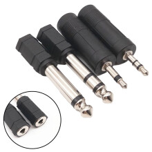 YULIJU stereohovedtelefonadapter 3,5 mm til 6,35 mm 4 stk.