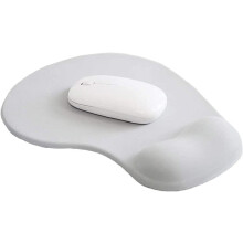 Ergonomische muismat met gel polssteun, grijs