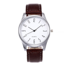 Retro automatisch dameshorloge met leren bandje