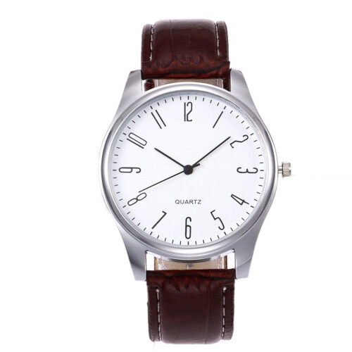 Relógio feminino retrô automático com pulseira de couro