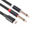 USB-C naar 6,35 mm stereo Y-splitterkabel 1