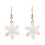 Conjunto de brincos e colar com flocos de neve natalinos 8