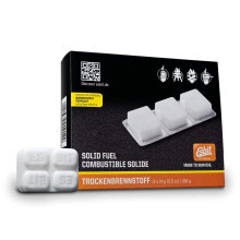 Esbit 1300-Grad Rookvrije 14g Brandstoftabletten voor Backpacken, Kamperen en Noodhulp, 12 Stuks, Wit