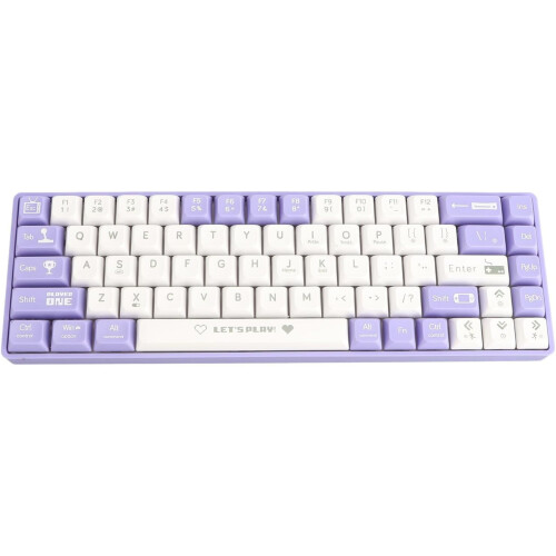 Naroote 65% hot-swappable mechanical keyboard with red