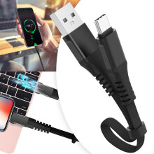 Leileiiiii Type-C Charging Cable 30cm Fast Charging