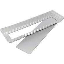 Fat Daddio's PFT-1375 Rektangulär Fluted Tartform, 13,75 x 4,25 Tum