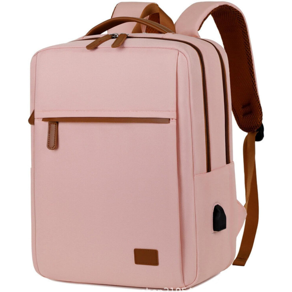 Women's Multifunctional Laptop Backpack Large Capacity Pink 393040755000