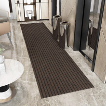 Ottomanson 2'7" x 17' Flur-Läufer mit Scraper Pile - Extra langlebige rutschfeste Matte für Innen & Außen
