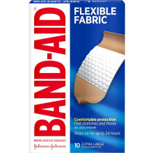 Extra Grote Pleister, Flexibel, 1-1/4"x4", 10/BX