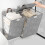 Laundry Basket Hamper Foldable Grey 58x41x15cm 5