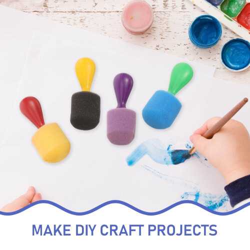 Sponge Paint Brushes for DIY Painting 4 Pieces 2