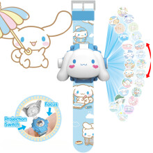 Ceas cu proiecție LED pentru copii Kuromi Cinnamoroll KT cat