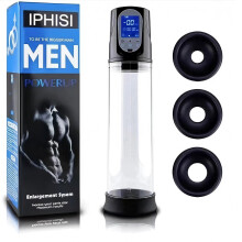 Caidéal Folúis Leictreach Uathoibríoch IPHISI d'Fhir le Taispeántas LCD & 3 Fháinne Silicone