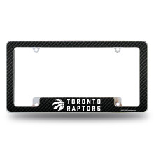Rico Industries NBA Toronto Raptors Carbon Fiber 12" x 6" Chrome Auto Nummerplaat Frame
