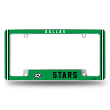 Rico Industries NHL Dallas Stars Classic 12" x 6" Chrome Autolijstplaatframe voor Auto/Vrachtwagen/SUV