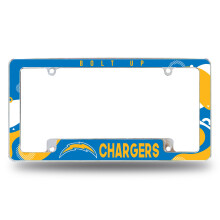 Rico Industries NFL Los Angeles Chargers 12" x 6" Chrome Auto Kentekenplaat Frame