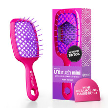 UNbrush Detangling Hårborste Mini Neon - Pink Burst