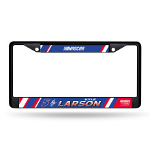 Rico Industries NASCAR Racing Kyle Larson Zwart Chroom Frame met Decal Inserts 12" x 6" Auto Accessoire