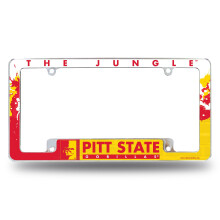 Rico Industries NCAA Pittsburg State Gorillas 12" x 6" Chrome Autolijstplaat Frame