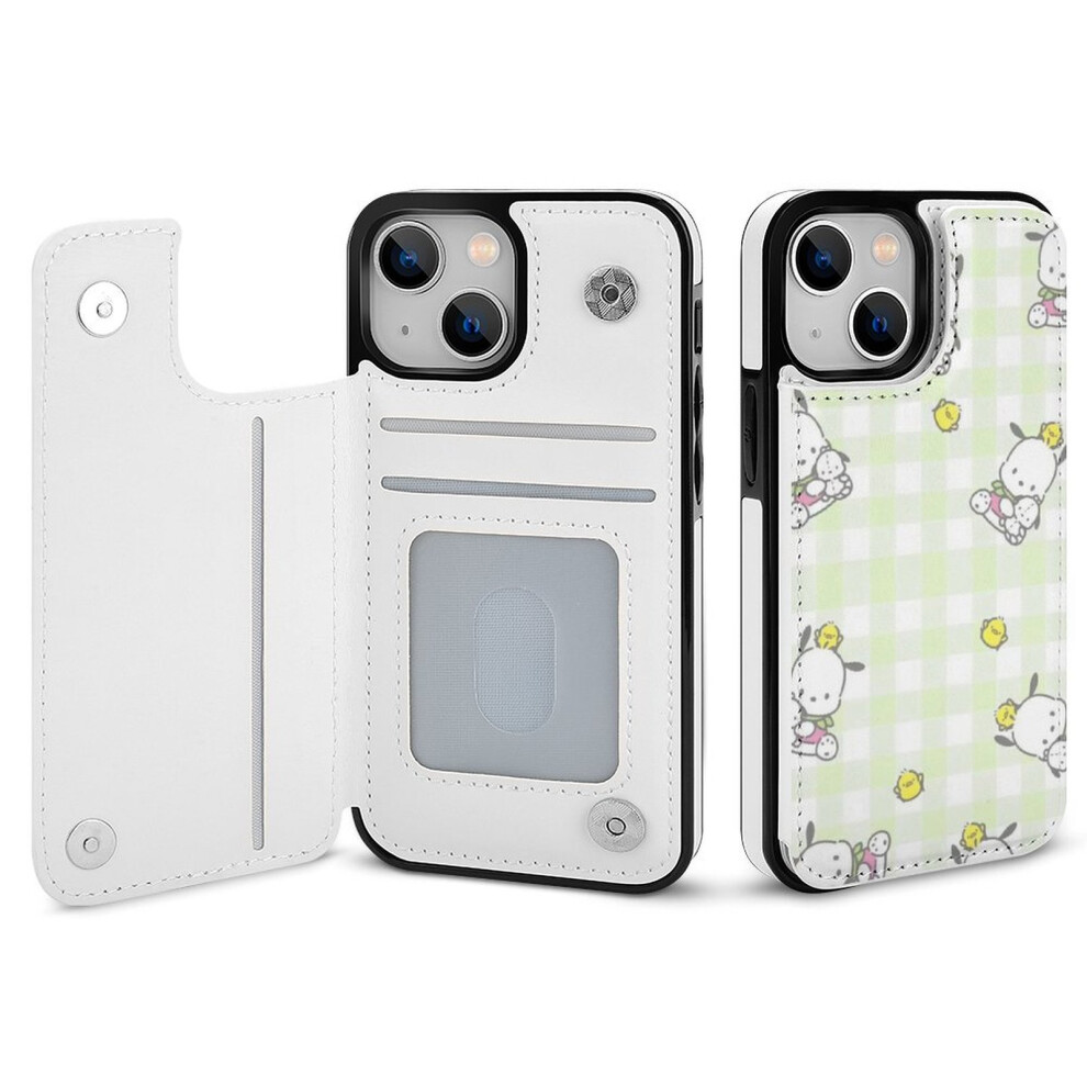 Pochacco Iphone 14 Wallet Case With Card Holder And 393040730007
