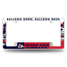 Rico Industries NCAA Fresno State Bulldogs 12" x 6" Chrome Autolicenseplaat Frame