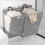 Laundry Basket Hamper Foldable Grey 58x41x15cm 3