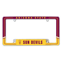 Rico Industries NCAA Arizona State Sun Devils - ASU Twee-Ton 12" x 6" Chroom Autolijstplaatframe