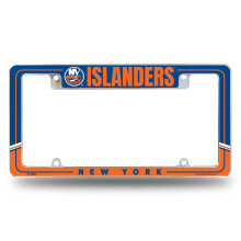 Rico Industries NHL Hockey New York Islanders Twee-Kleur 12" x 6" Chroom Kentekenplaats Frame