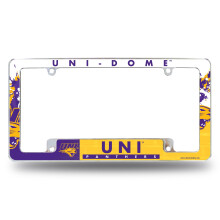 Rico Industries NCAA Northern Iowa Panthers 12" x 6" Chrome Auto Kentekenplaat Frame