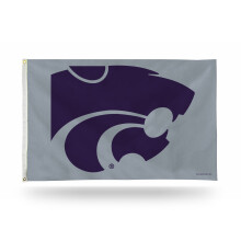 Rico Industries NCAA Kansas State Wildcats 3-Foot by 5-Foot Single Sided Banner Flag with Grommets