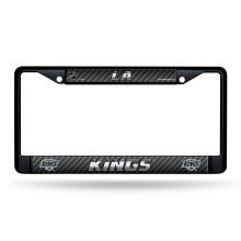 Rico Industries NHL Hockey Los Angeles Kings Zwart Chroom Frame 12" x 6"