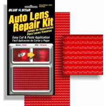 Blauwe Ster Rasterpatroon Auto Lens Reparatie Kit (Rood)