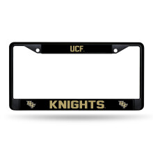 Rico Industries NCAA Central Florida Knights - UCF Standaard Zwarte Chroomlijst 12" x 6"