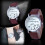 Relógio feminino casual de quartzo com pulseira de couro 1