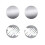 DSH scratch-off stickers round silver 1 inch 300 pcs 2