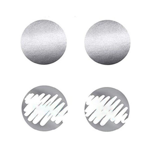 DSH scratch-off stickers round silver 1 inch 300 pcs 1
