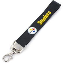 NFL Pittsburgh Steelers Portachiavi Deluxe con Bracciale