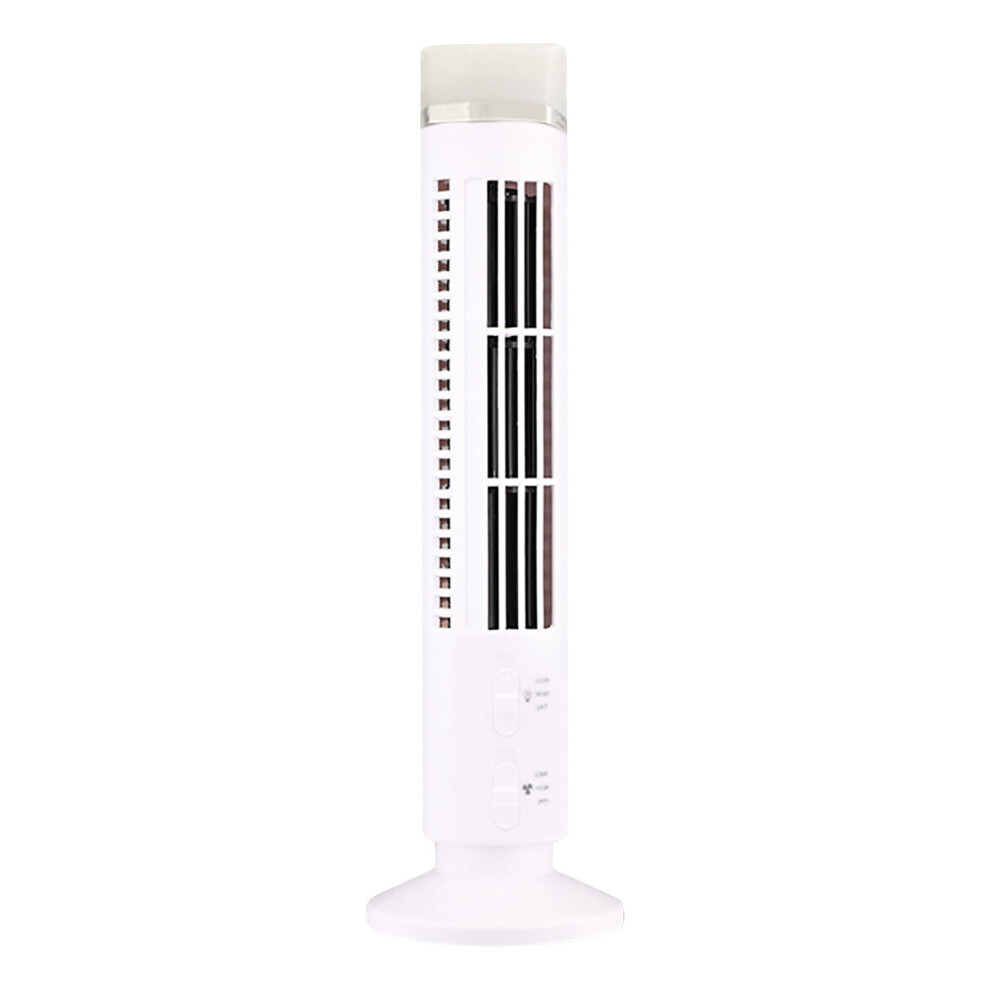 Yoloke Tower Fan Remote Quiet Bladeless 2 Speeds White 969218961339