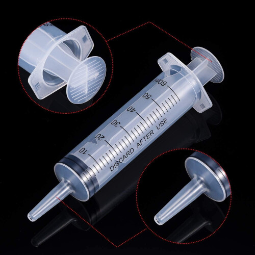 Seringă de alimentare din plastic, 60 ml, etanșă, 10 bucăți 2