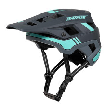 BATFOX Fahrradhelm, Mountainbike Helm für Männer, Frauen, Erwachsene, Jugendliche (Grau Blau, XL (61-63CM))
