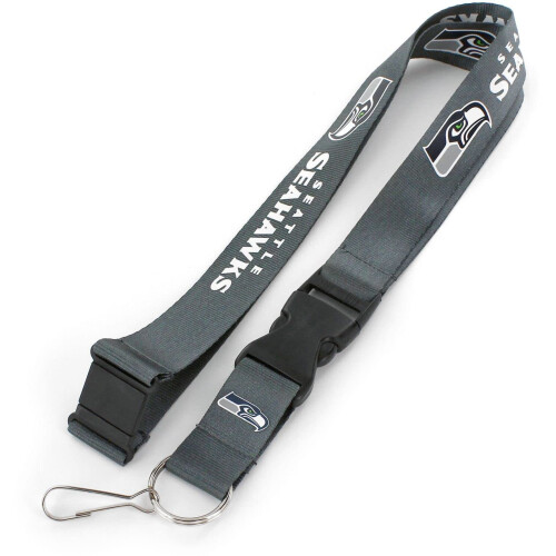 Aminco NFL Seattle Seahawks Lanyard, Charcoal, 6