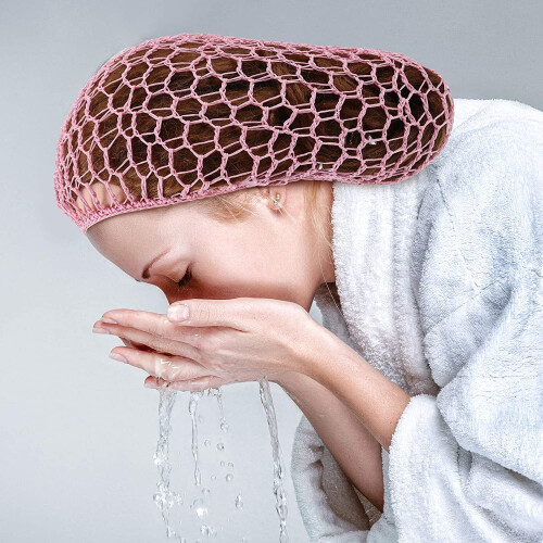 Dames slaaphoofdband van mesh-haarnetje en rayon 2