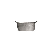 Headwind Robert Allen 12" Ovale Metalen Plantenbak met Handvatten - Lichtgewicht Gegalvaniseerd Staal met Afvoergaten