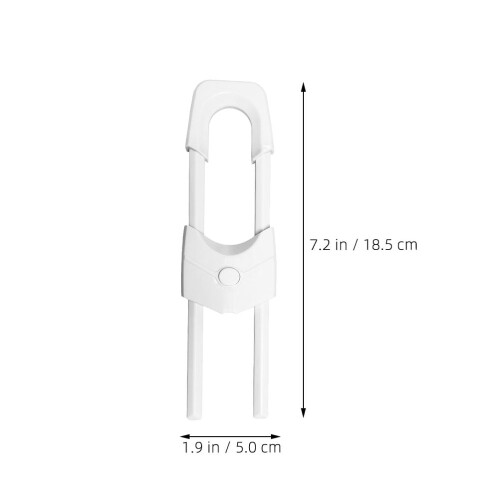 Barnsäkert skåplås U-format hållbart 2-pack 1
