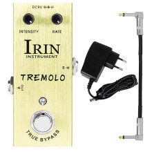 IRIN An-07 Tremolo Gitarreffektpedal Klassisk Fotoelektrisk Rörkrets True Bypass Inkluderar Adapter EU-Kontakt