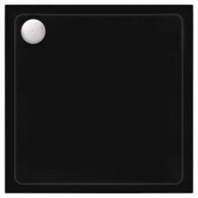 Piatto Doccia Acrilico Rea Savoy Black 80x80 Copertura oro spazzolato