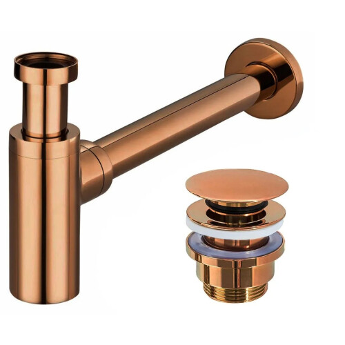 Νιπτήρας Universal Click-klak Siphon Rea Copper