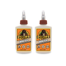 Gorilla Houtlijm, 4 Ounce Fles, Natuurlijke Houtkleur, (Verpakking van 2)